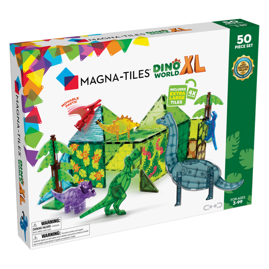 Magna-Tiles – Dino World XL – 50-teiliges Set