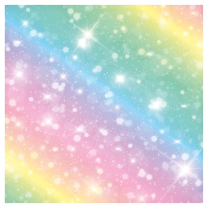 Rainbow Fairy Dust Folding Paper - 50 Sheets - 15cm