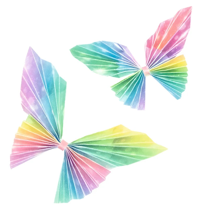 Rainbow Fairy Dust Folding Paper - 50 Sheets - 15cm