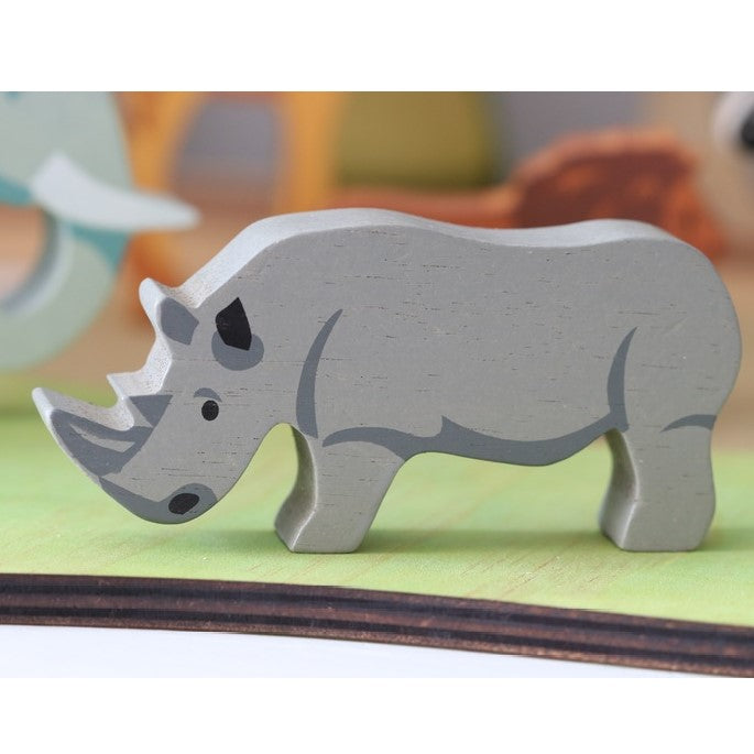 Wooden Rhino