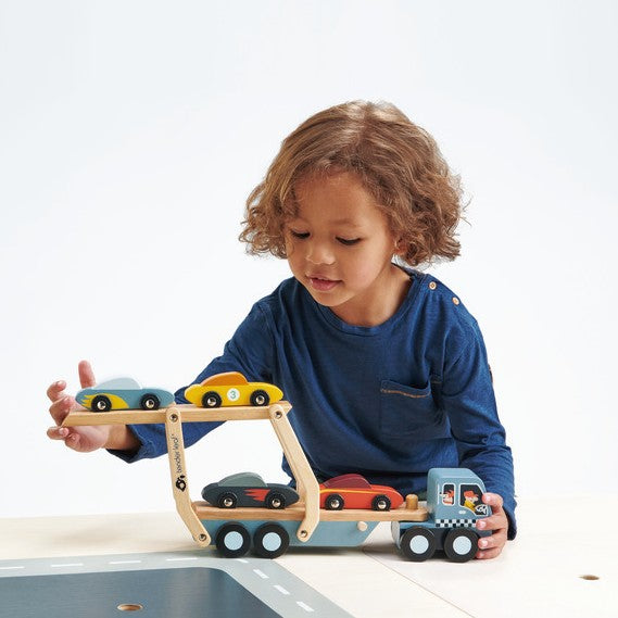 Tender Leaf Wooden Car Transporter