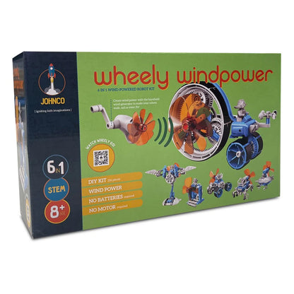 Wheely Windpower 6 in 1 Wind-Powered Robot kit