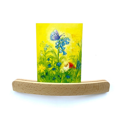 Wooden Curved Card Holder 25cm