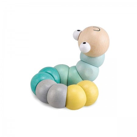 Wooden Wiggly Worm - Pastel
