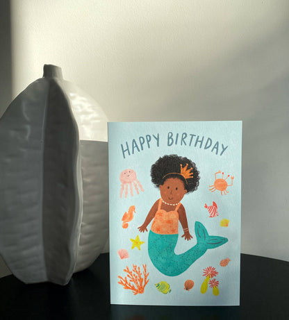 Birthday Card - Mermaid