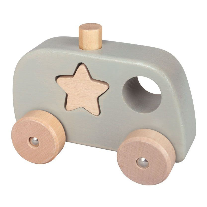 Chunky Shape Wooden Truck - Police