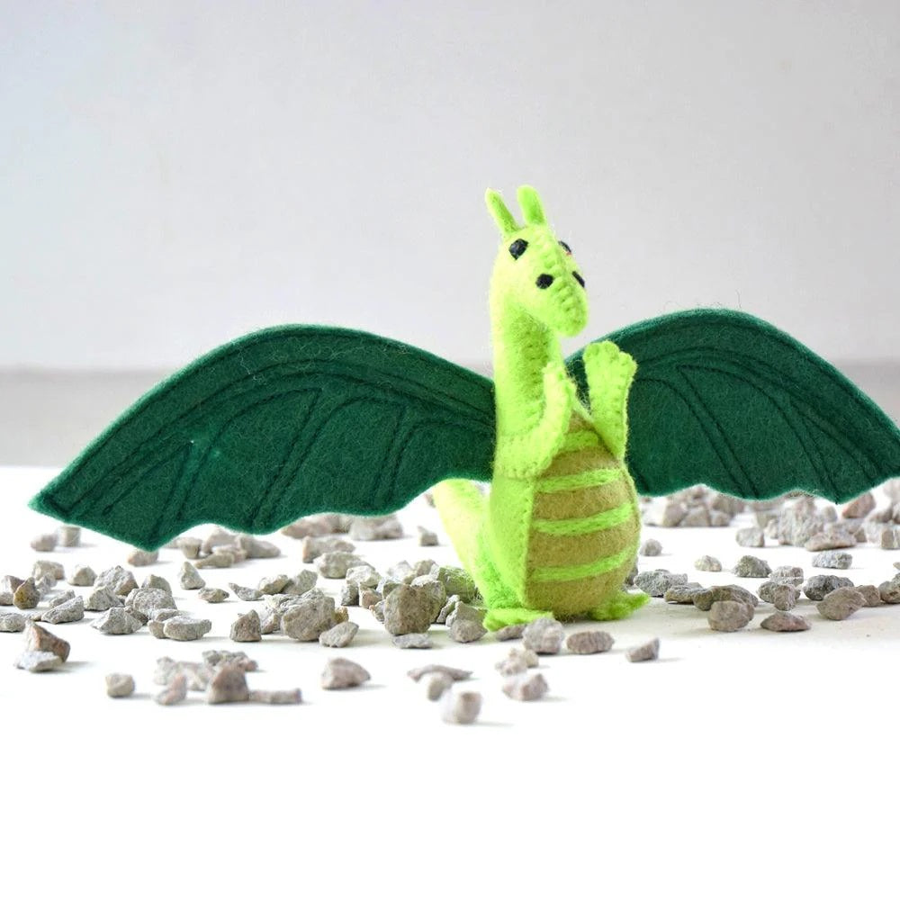 Felt Dragon - Green