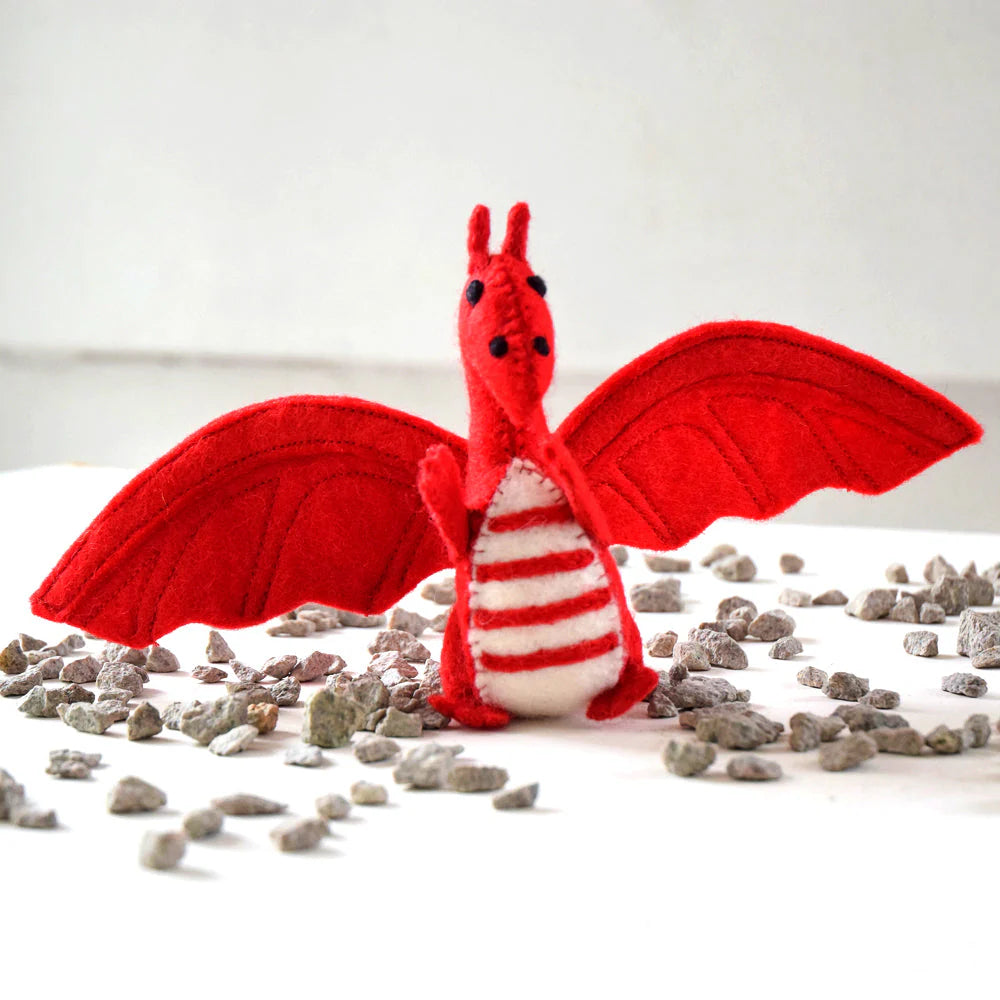 Felt Dragon - Red