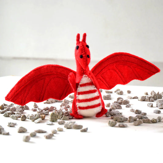 Felt Dragon - Red