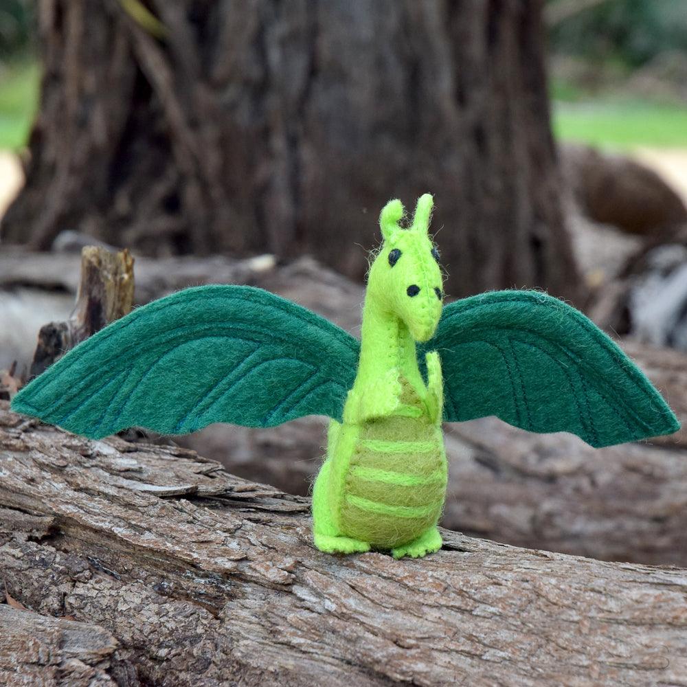 Felt Dragon - Green
