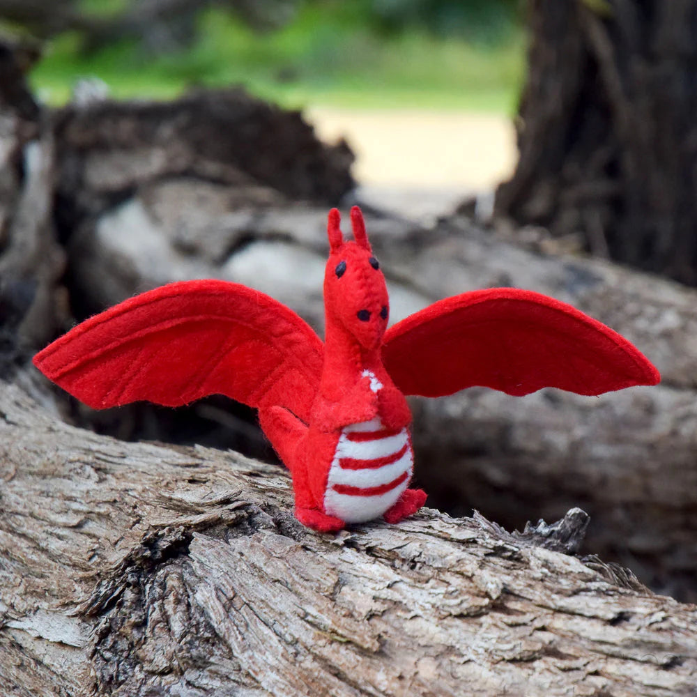 Felt Dragon - Red