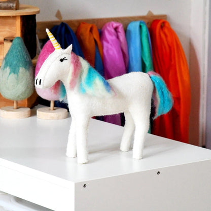 Felt Unicorn - Rainbow (Large)