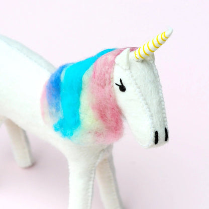 Felt Unicorn - Rainbow (Large)