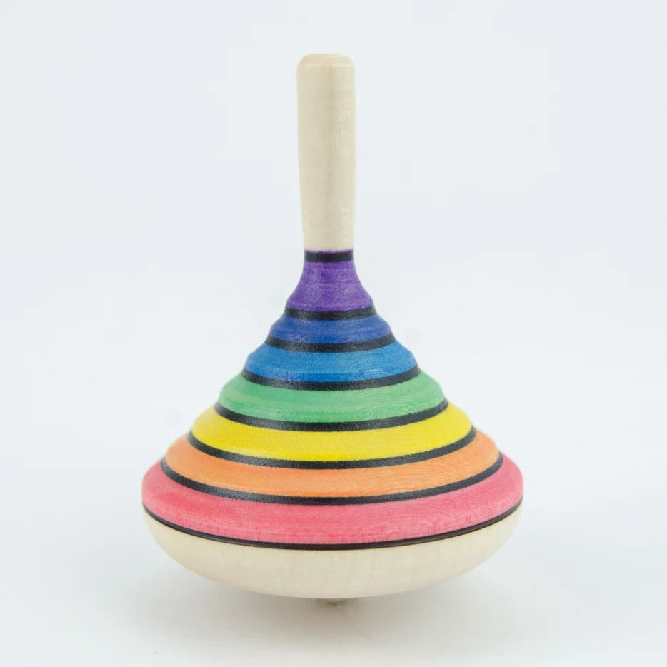 Mader Wooden Rainbow Spinning Top