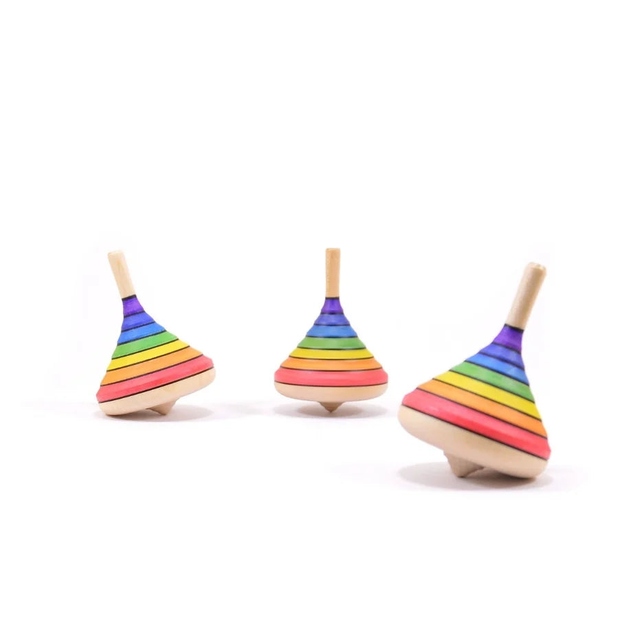 Mader Wooden Rainbow Spinning Top