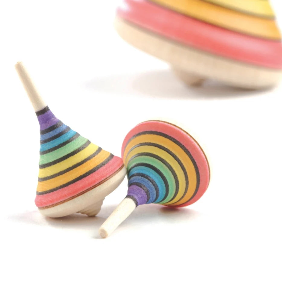 Mader Wooden Rainbow Spinning Top