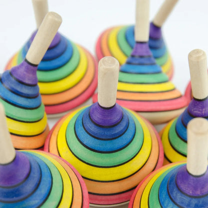 Mader Wooden Rainbow Spinning Top