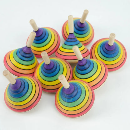 Mader Wooden Rainbow Spinning Top