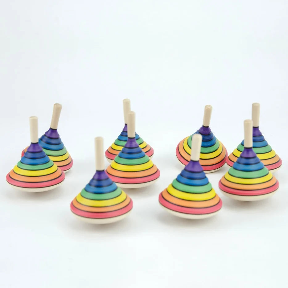 Mader Wooden Rainbow Spinning Top