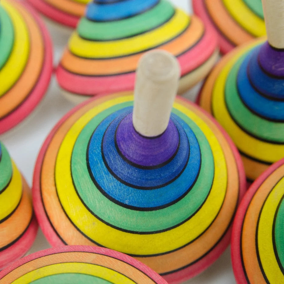 Mader Wooden Rainbow Spinning Top