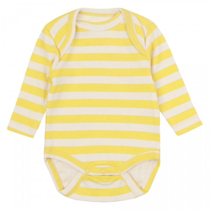 Baju Badan Bayi - Jalur Primrose - Kapas Organik 