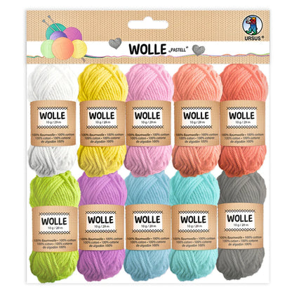 URSUS Cotton Yarn - 10g - Pastel