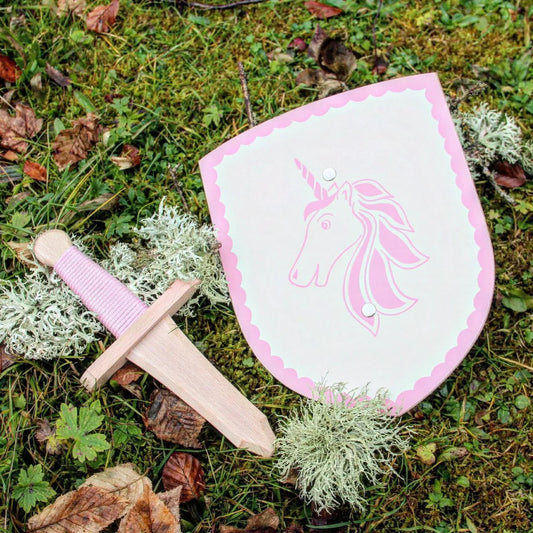Mini Shield & Sword Set - Isolde - Pink Unicorn