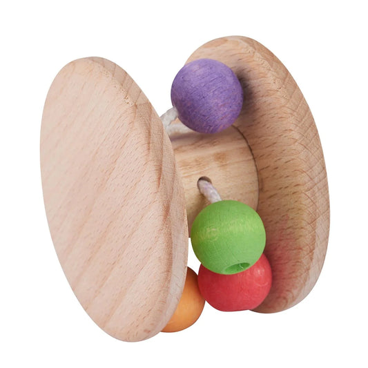 Walter Rolling Rattle – Grasping and Rattling Baby Toy (plant-based dyes)