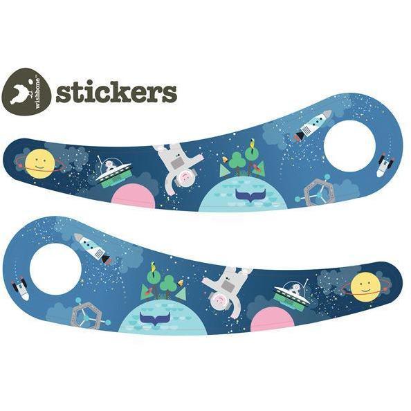 Recycled Stickers - Wishbone Design - Hugs For Kids