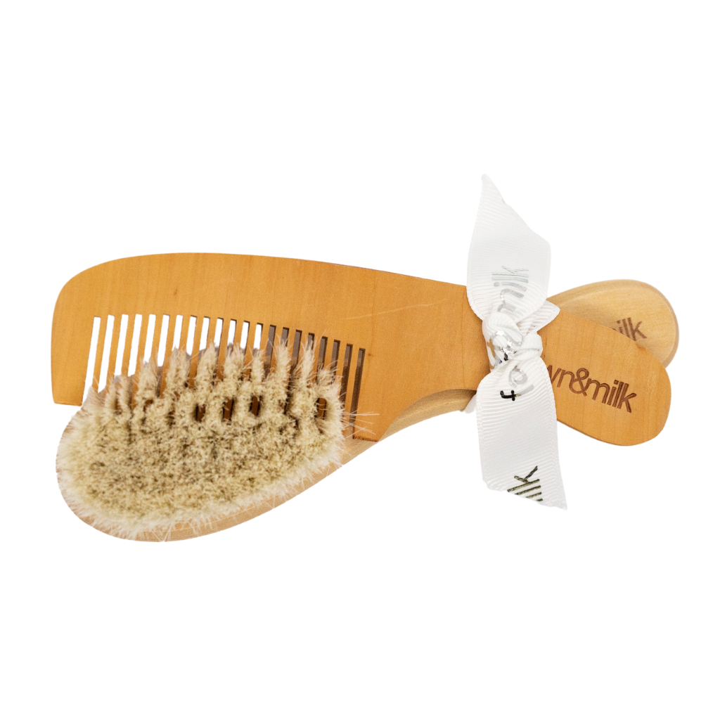 Fawn & Milk Baby Brush and Comb Set Hugs For Kids