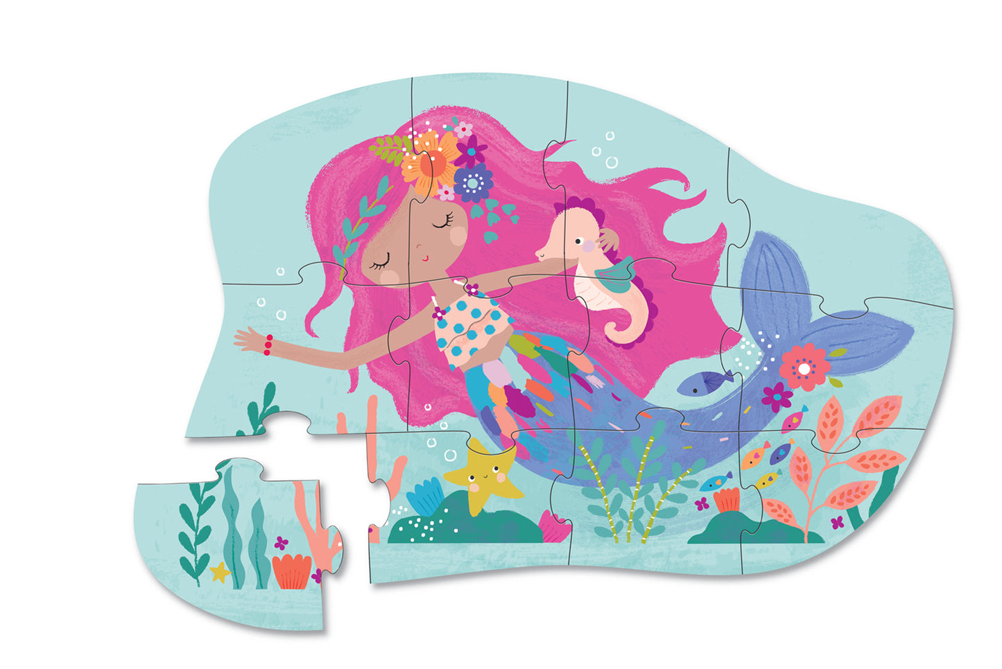 Mini Puzzle 12pc - Mermaid Dreams