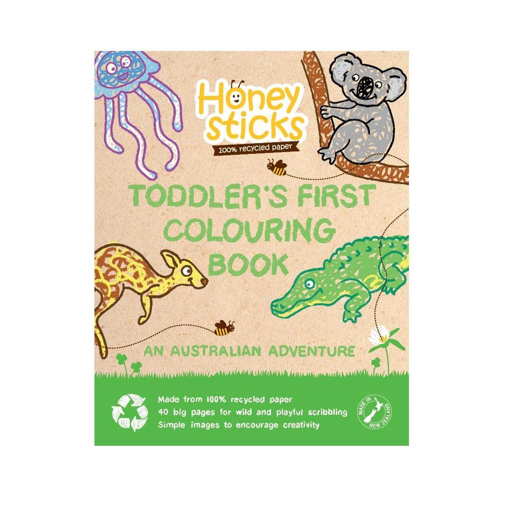 Honeystick Colouring Book - Honeysticks - Age: Little Kids (3-5), Age: Toddlers (1-3), Age_Little Kids (3-5), Age_Toddlers (1-3), Art & Crafts, Beks Best: 3y, Busy Kids, Honeysticks, Price Range: $20 - $30, To Play - Hugs For Kids
