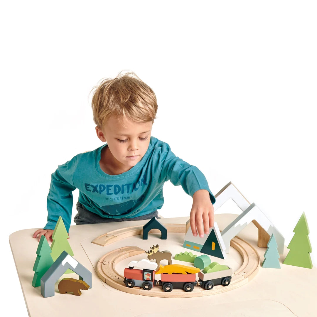Wooden Forest Playset