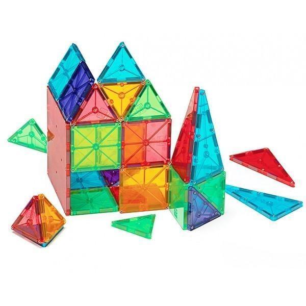 100 Piece Clear Colours Magna-Tiles - MagnaTiles - Hugs For Kids