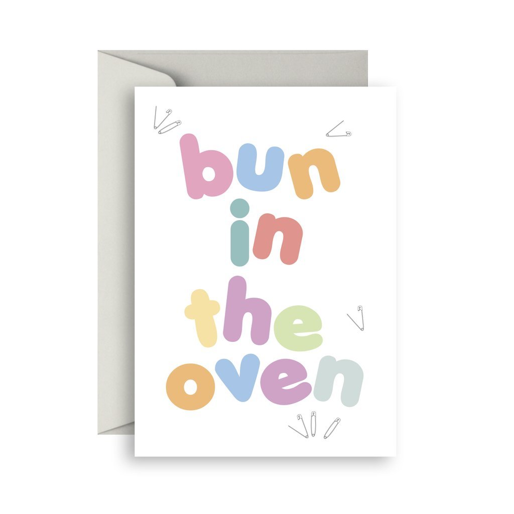 Bun In The Oven Card - Sprout and Sparrow - Hugs For Kids